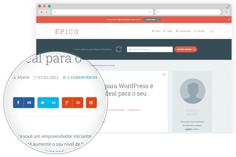 front-end blog epico